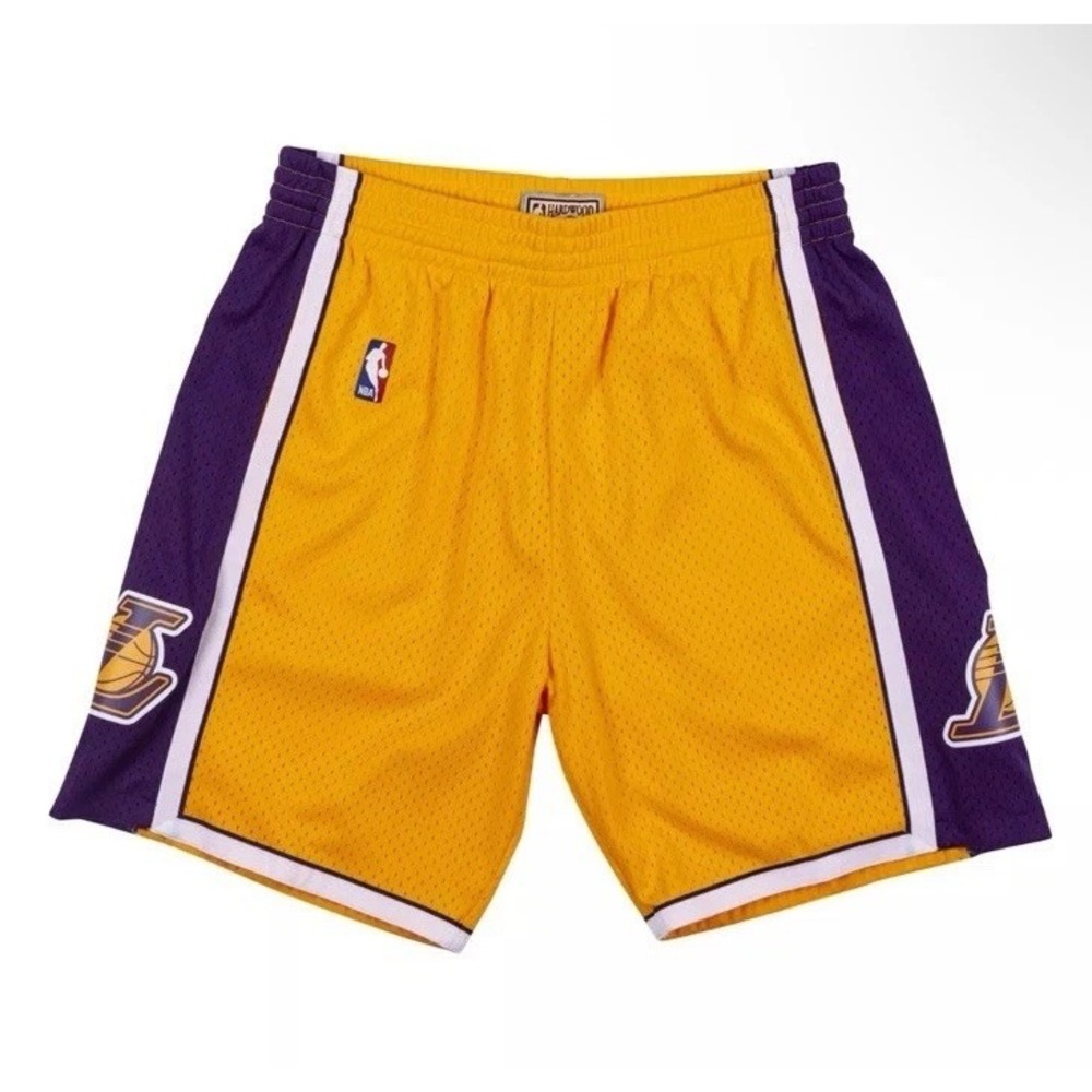Mens Mitchell & Ness NBA Swingman Shorts 2009 Los Angeles Lakers Large L $85